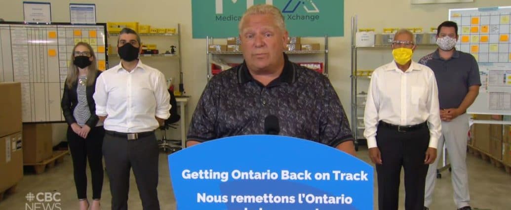 Doug Ford makes provincial address regarding Intellectual Property in Kitchener, Ontario