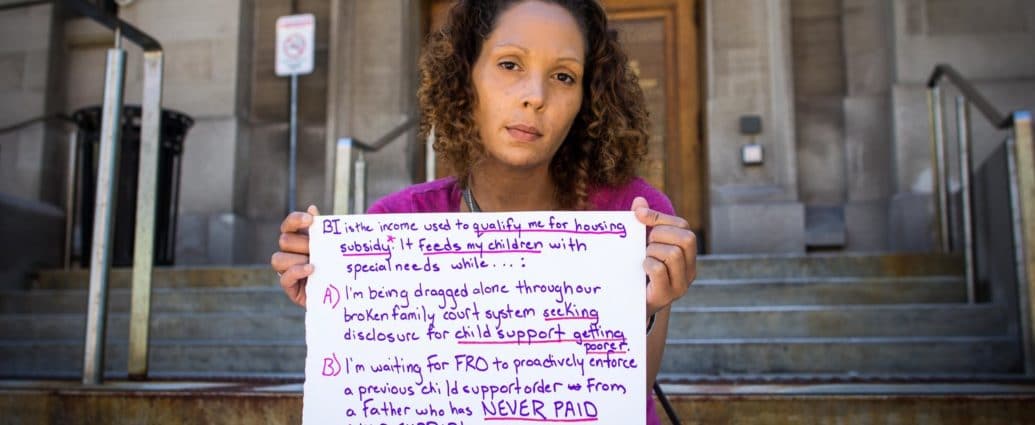 Portrait from Humans of Basic Income featuring single mother
