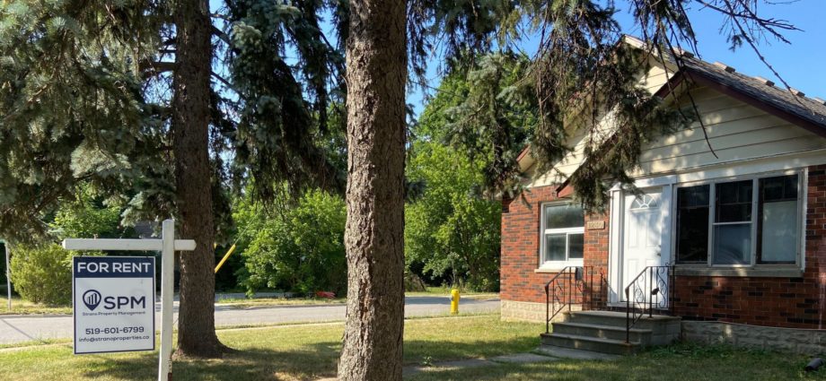 A house up for rent in London, Ontario